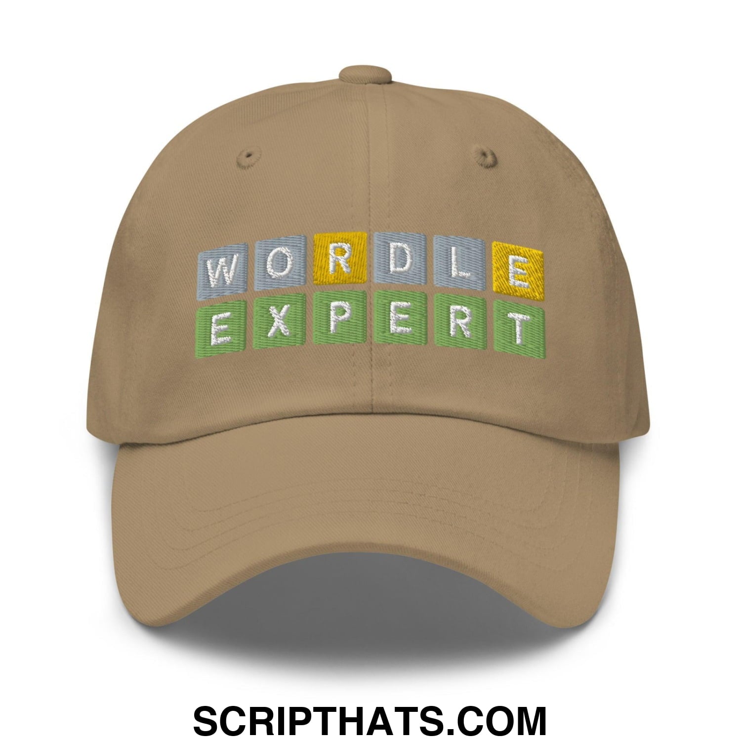 Wordle Expert Dad Hat Khaki