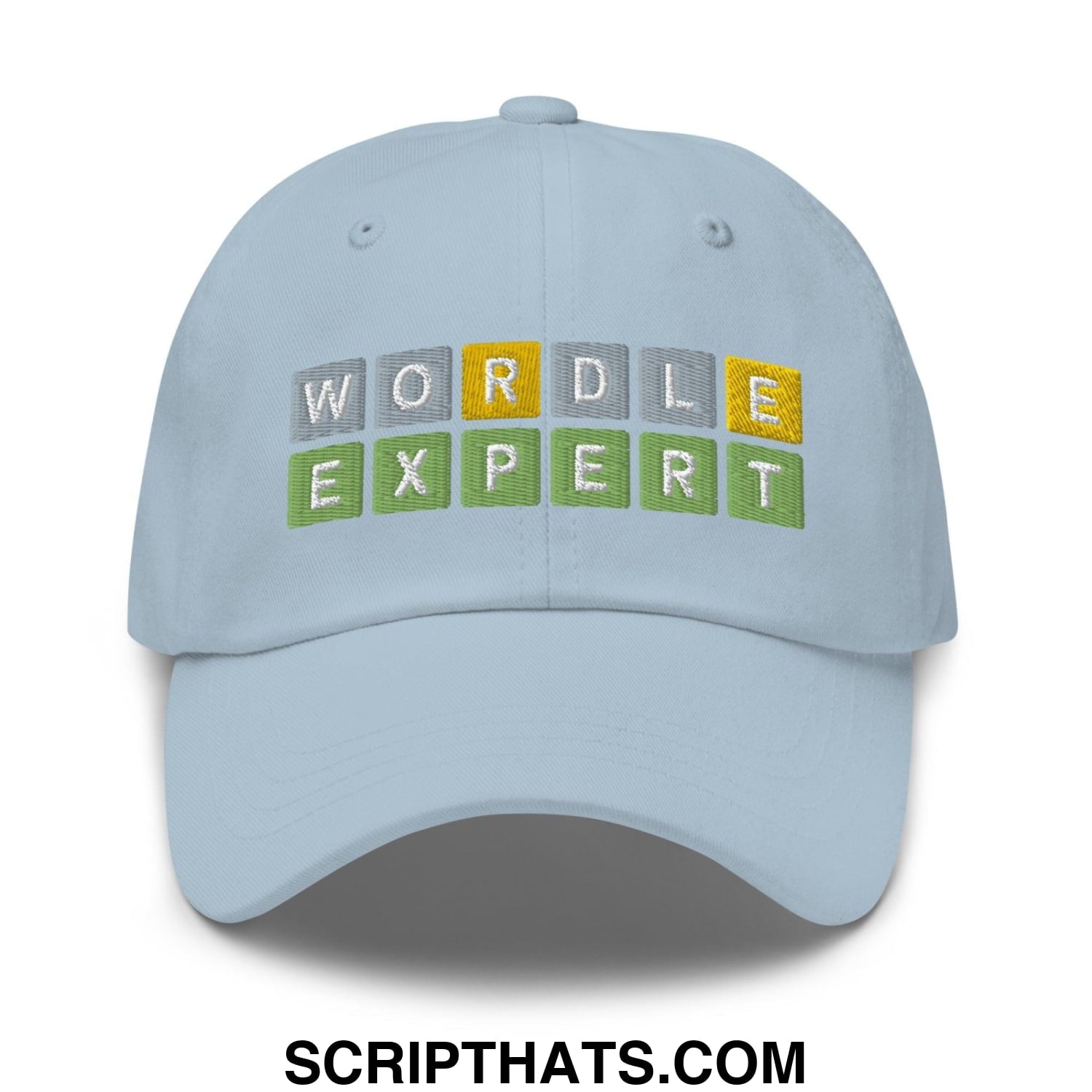 Wordle Expert Dad Hat Light Blue