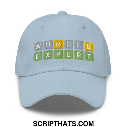 Wordle Expert Dad Hat Light Blue