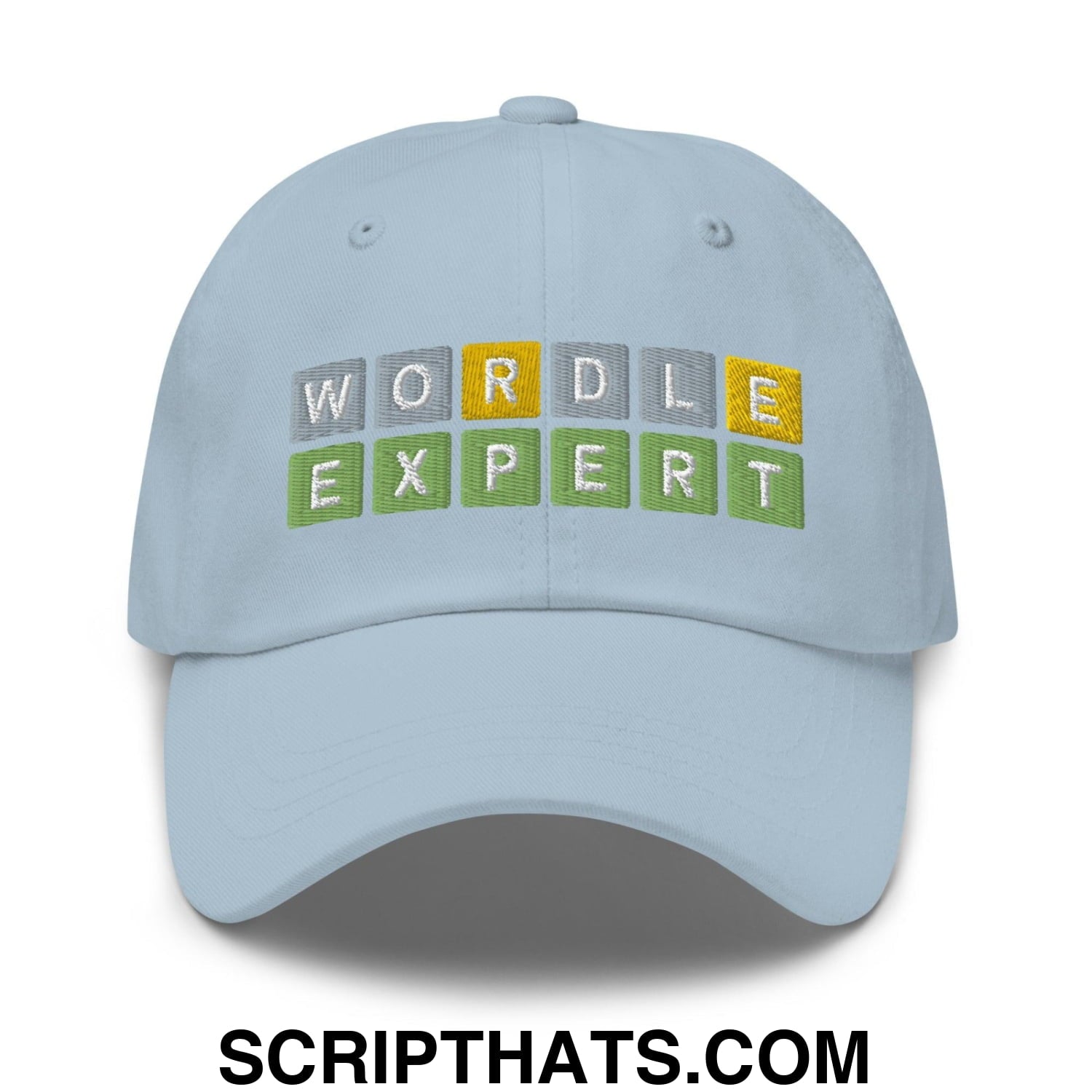 Wordle Expert Dad Hat Light Blue