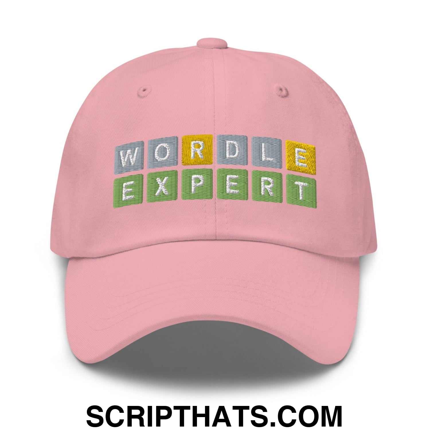 Wordle Expert Dad Hat Pink