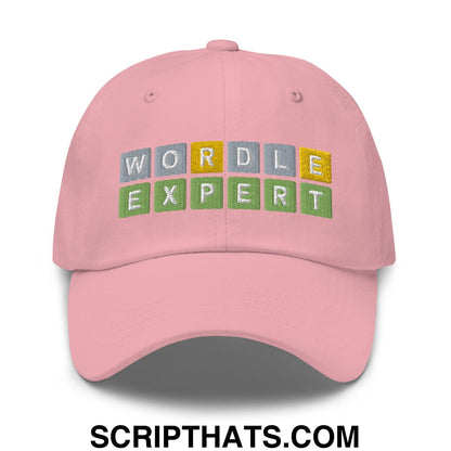 Wordle Expert Dad Hat Pink