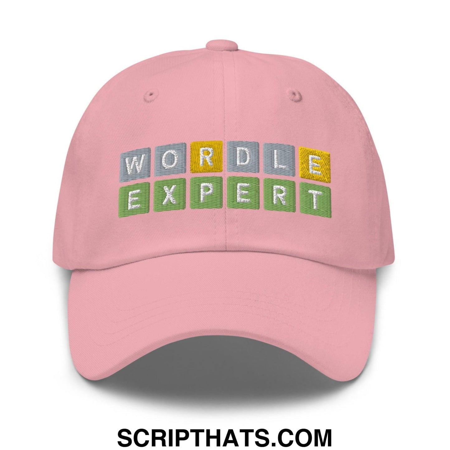 Wordle Expert Dad Hat Pink