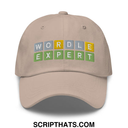 Wordle Expert Dad Hat Stone