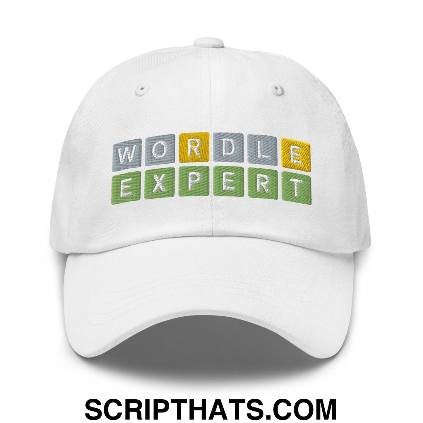 Wordle Expert Dad Hat White