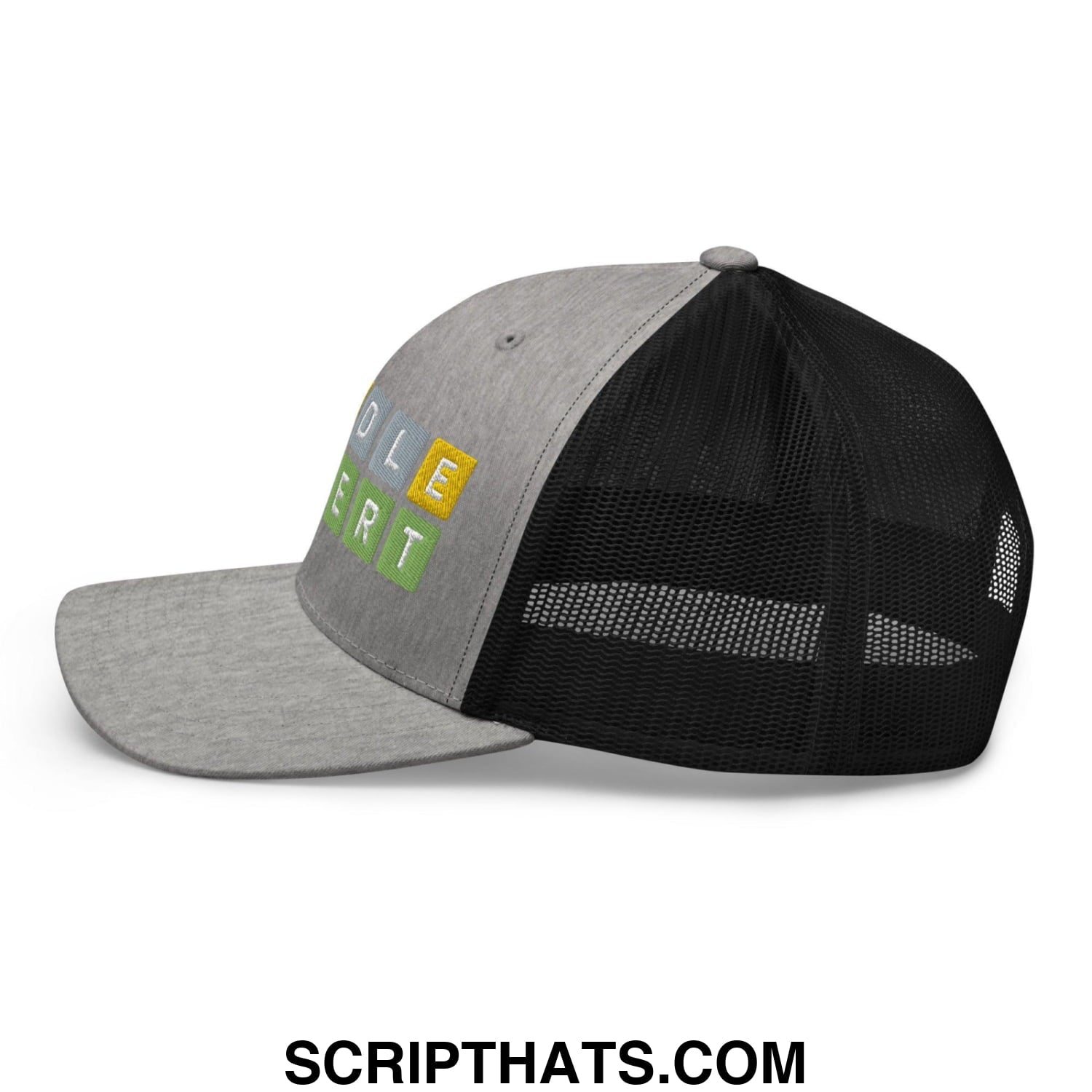 Wordle Expert Retro Trucker Hat Heather Black