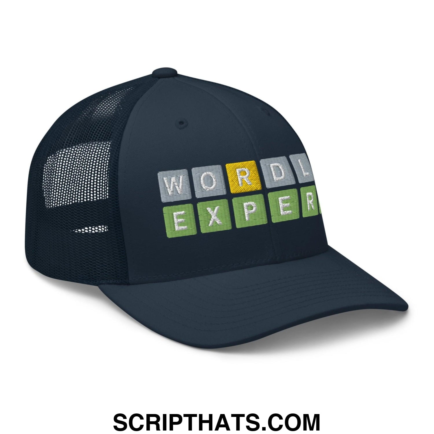 Wordle Expert Retro Trucker Hat Navy