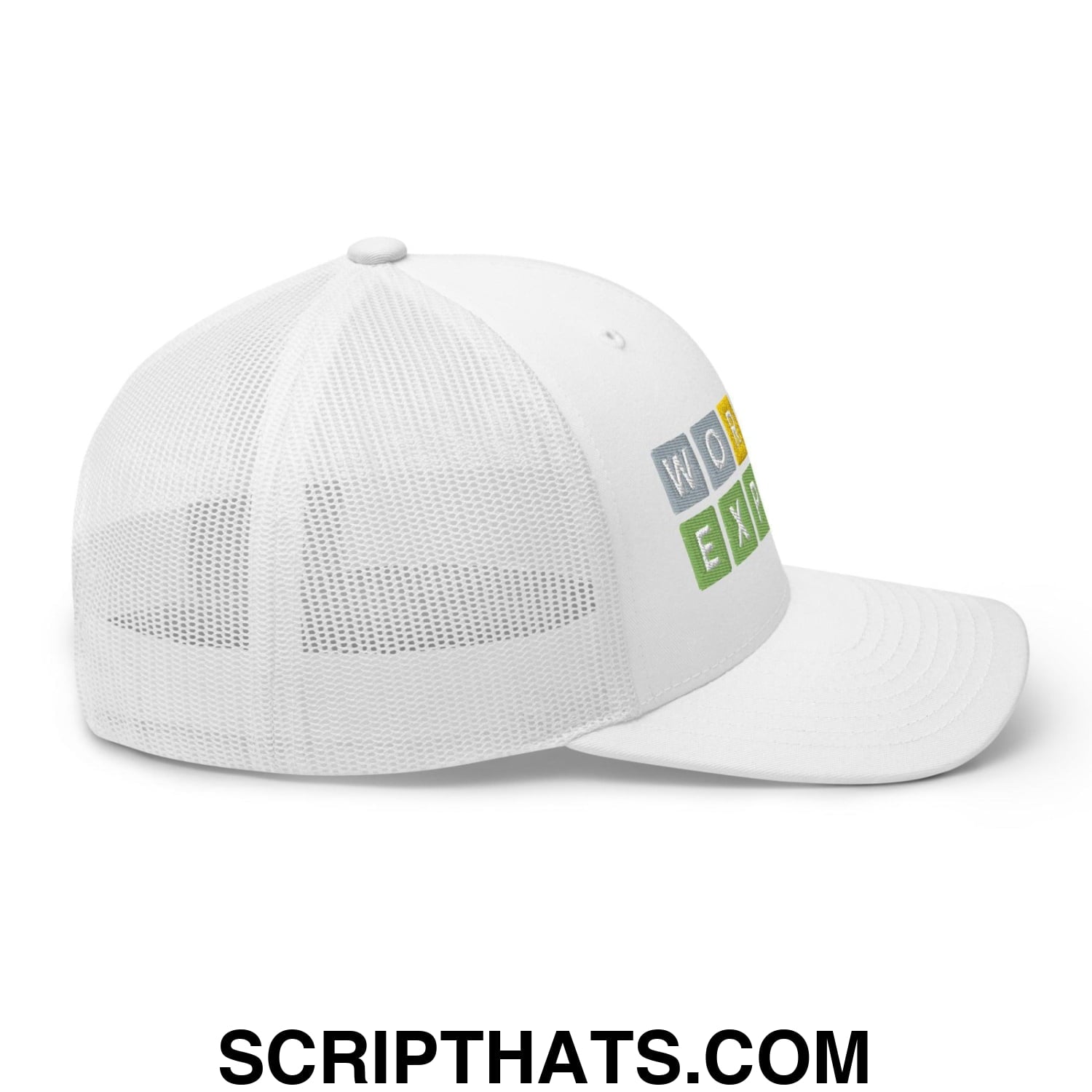 Wordle Expert Retro Trucker Hat White