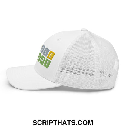 Wordle Expert Retro Trucker Hat White