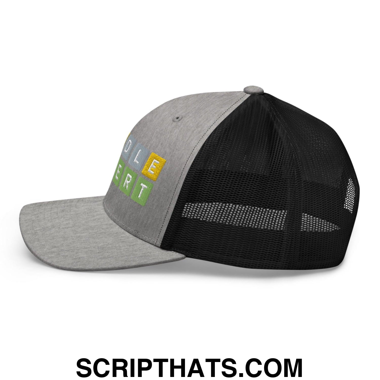 Wordle Expert Retro Trucker Hat Heather Black