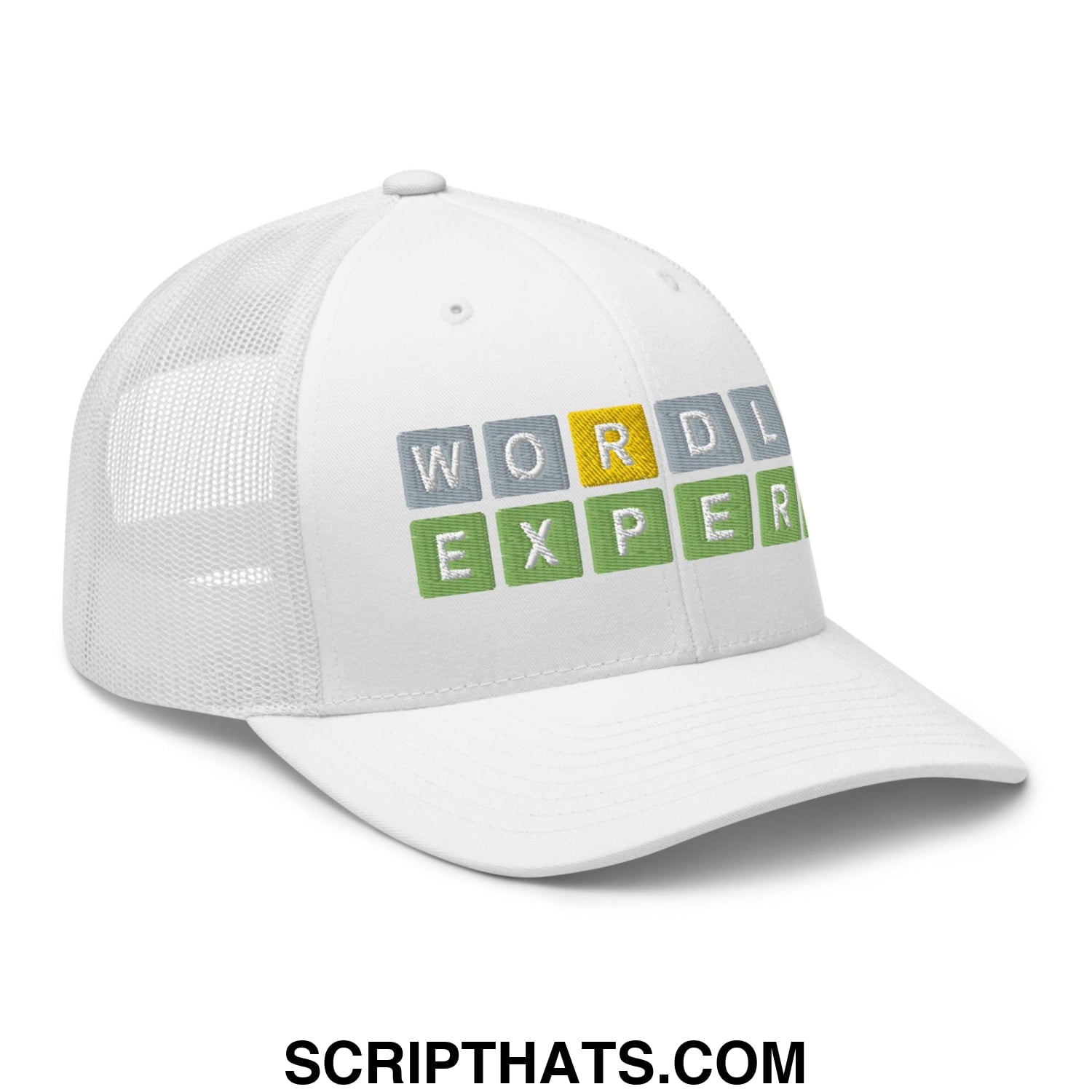 Wordle Expert Retro Trucker Hat White
