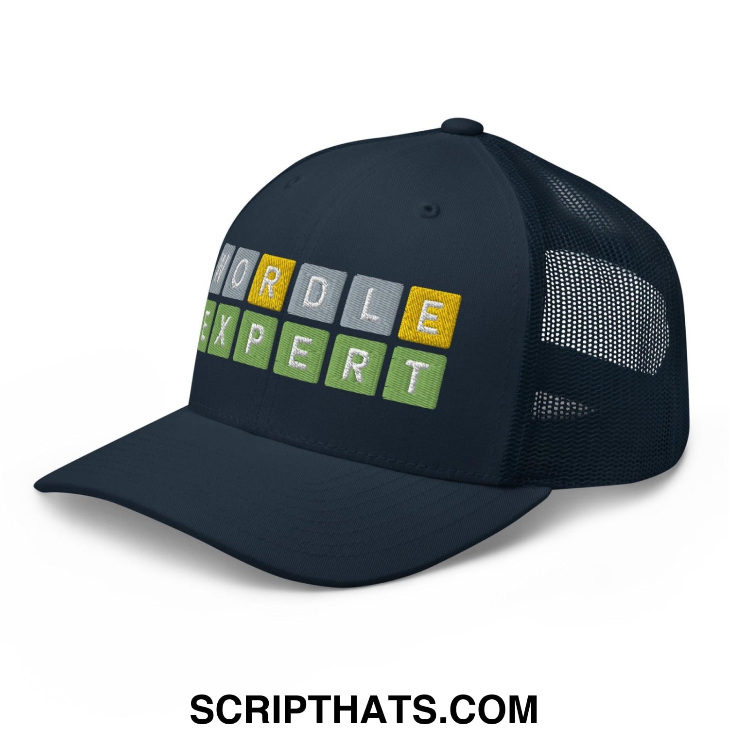 Wordle Expert Retro Trucker Hat Navy