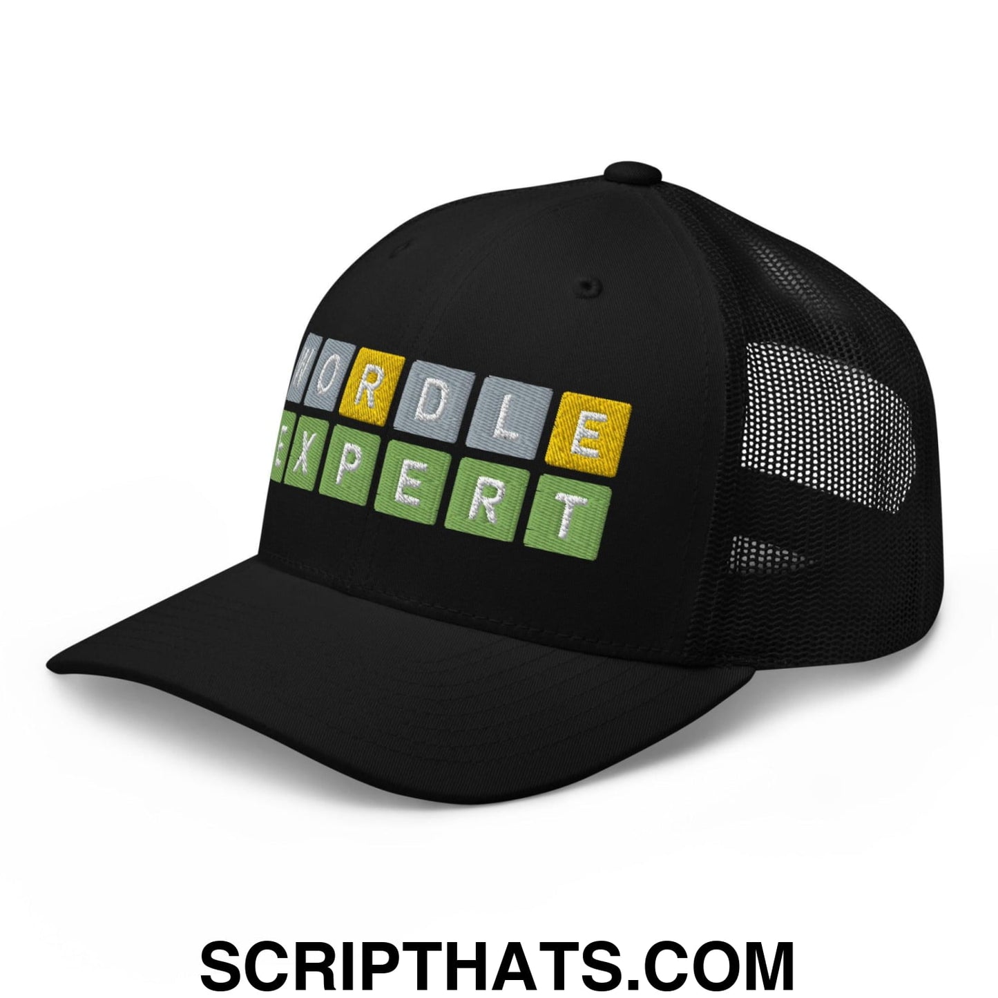 Wordle Expert Retro Trucker Hat Black
