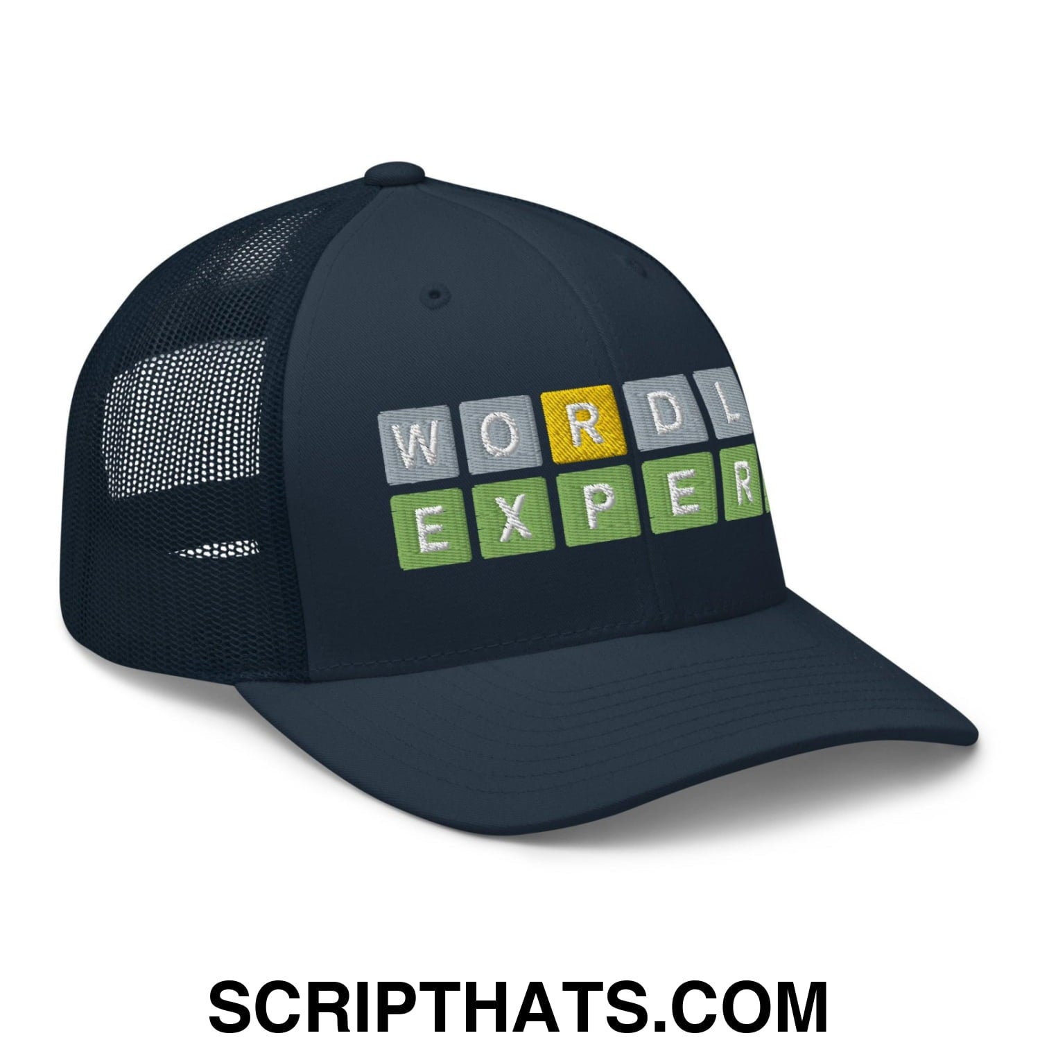 Wordle Expert Retro Trucker Hat Navy