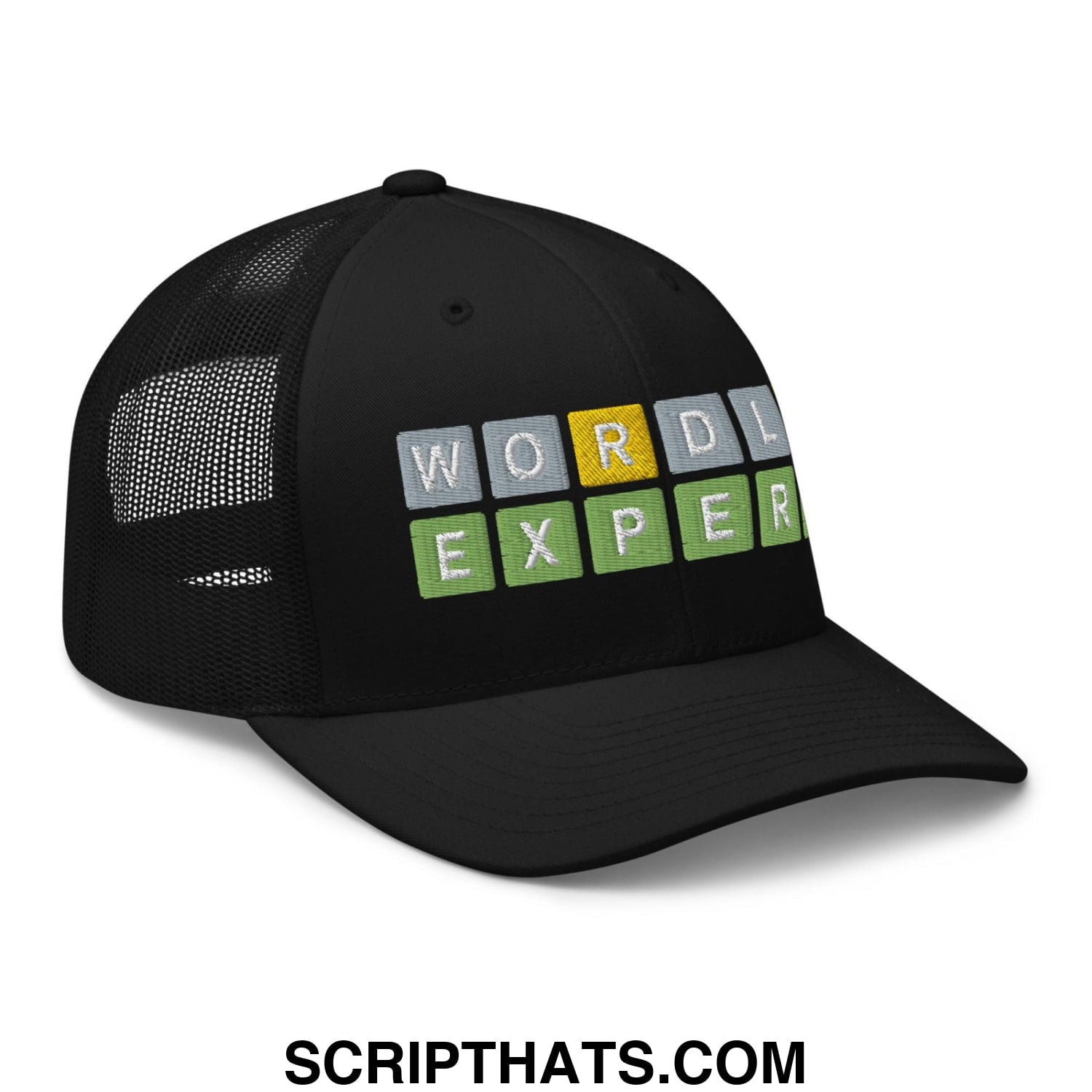 Wordle Expert Retro Trucker Hat Black