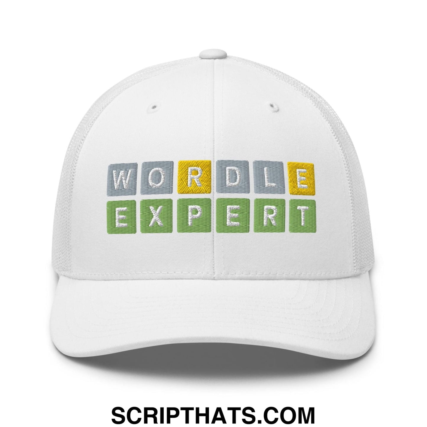 Wordle Expert Retro Trucker Hat White