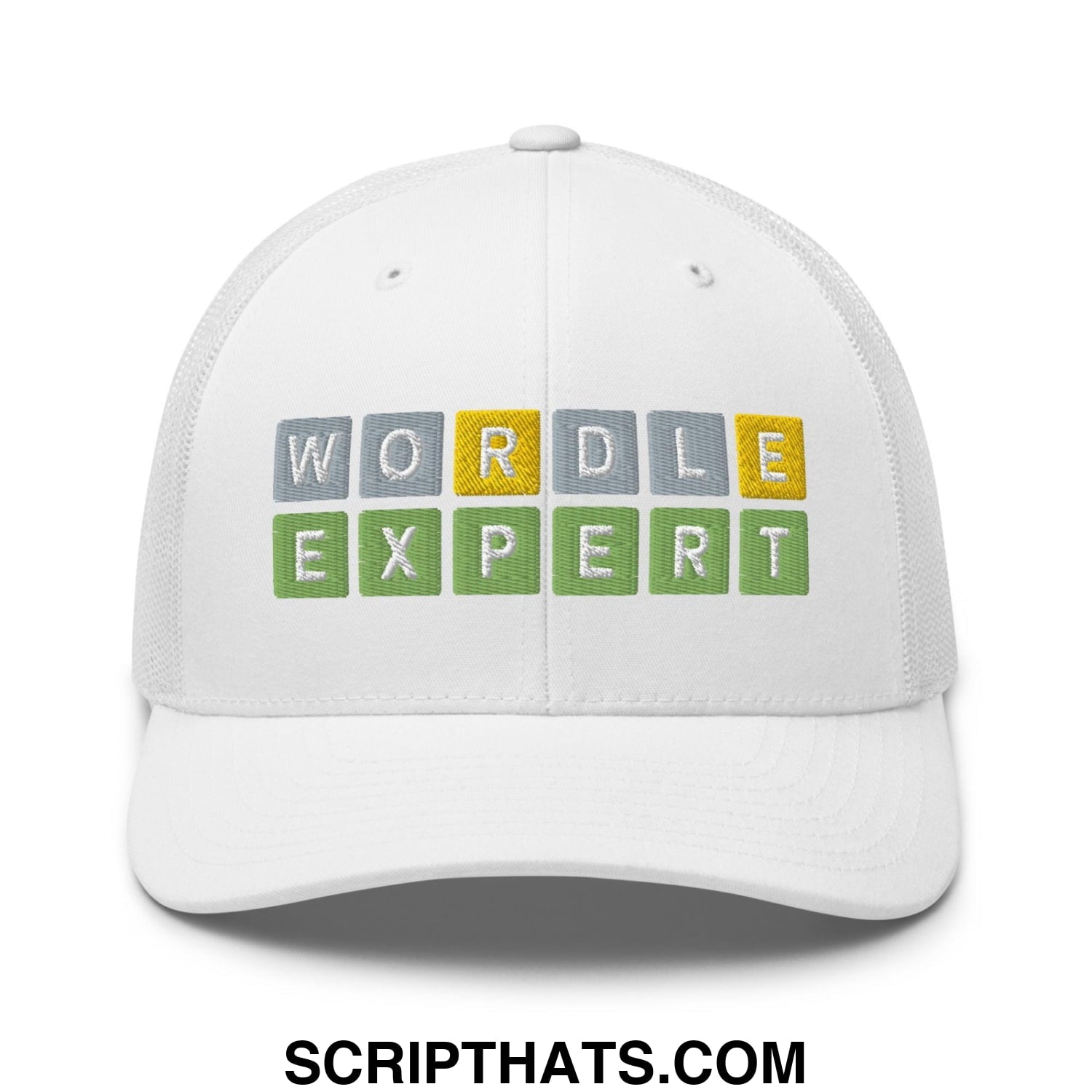 Wordle Expert Retro Trucker Hat White