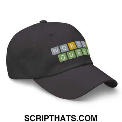 Wordle Queen Dad Hat Dark Grey