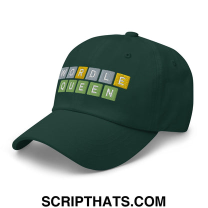 Wordle Queen Dad Hat Spruce