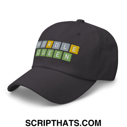 Wordle Queen Dad Hat Dark Grey