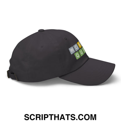 Wordle Queen Dad Hat Dark Grey