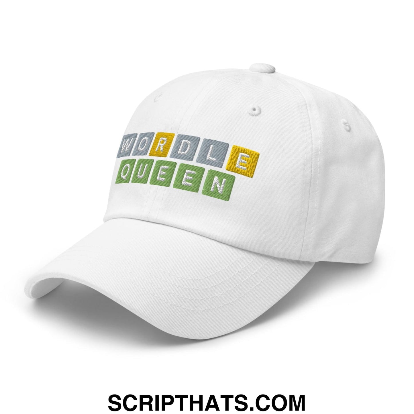 Wordle Queen Dad Hat White