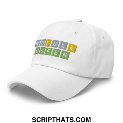 Wordle Queen Dad Hat White