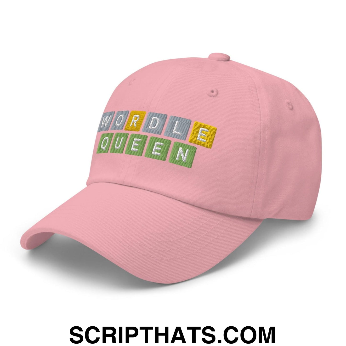 Wordle Queen Dad Hat Pink