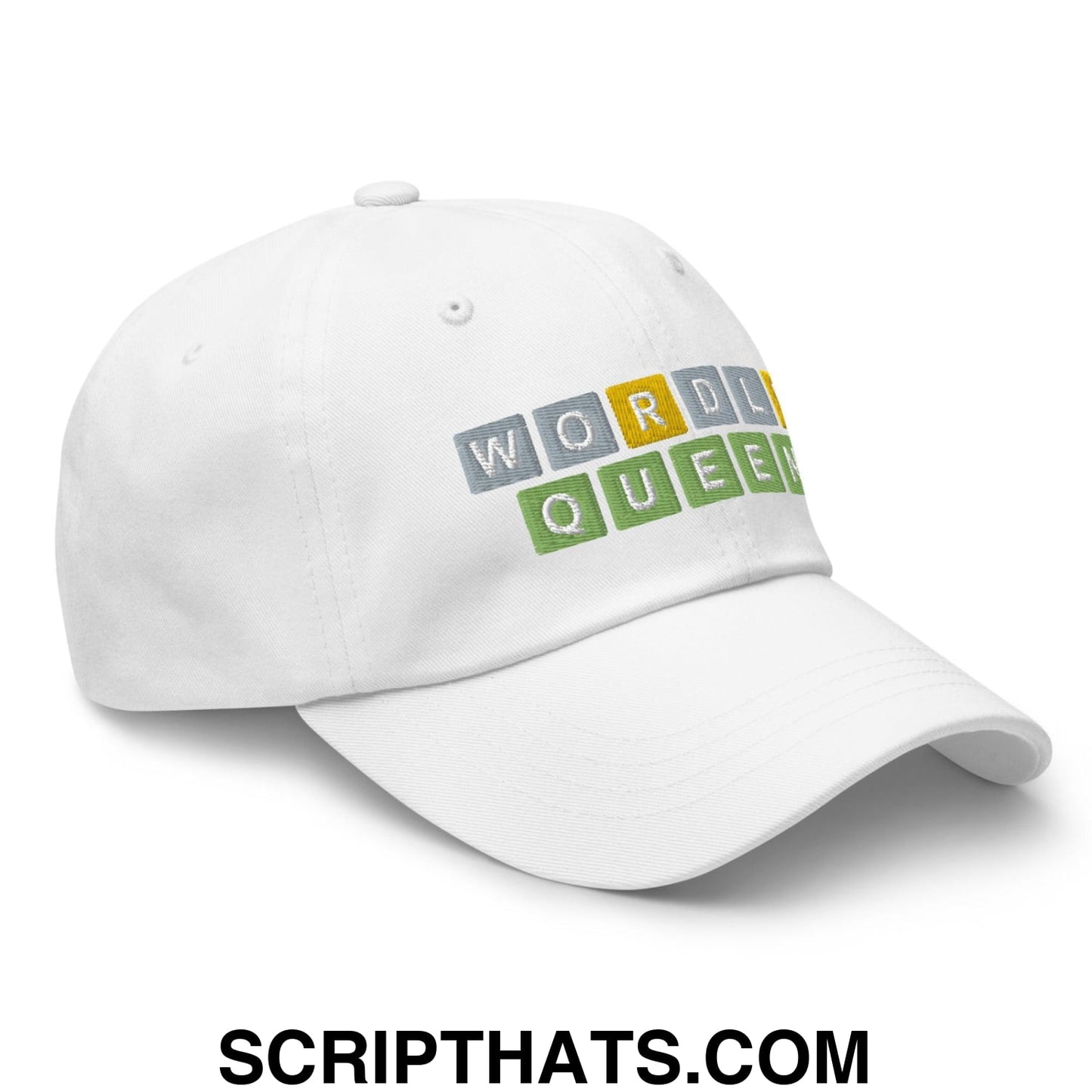 Wordle Queen Dad Hat White