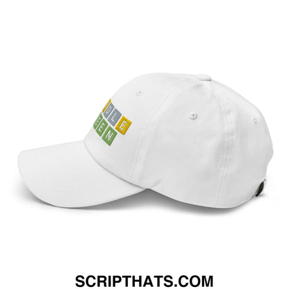 Wordle Queen Dad Hat White