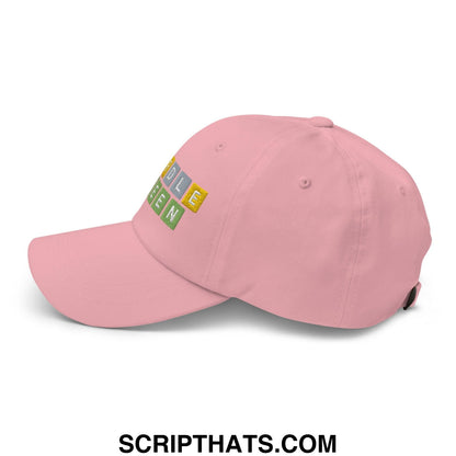Wordle Queen Dad Hat Pink