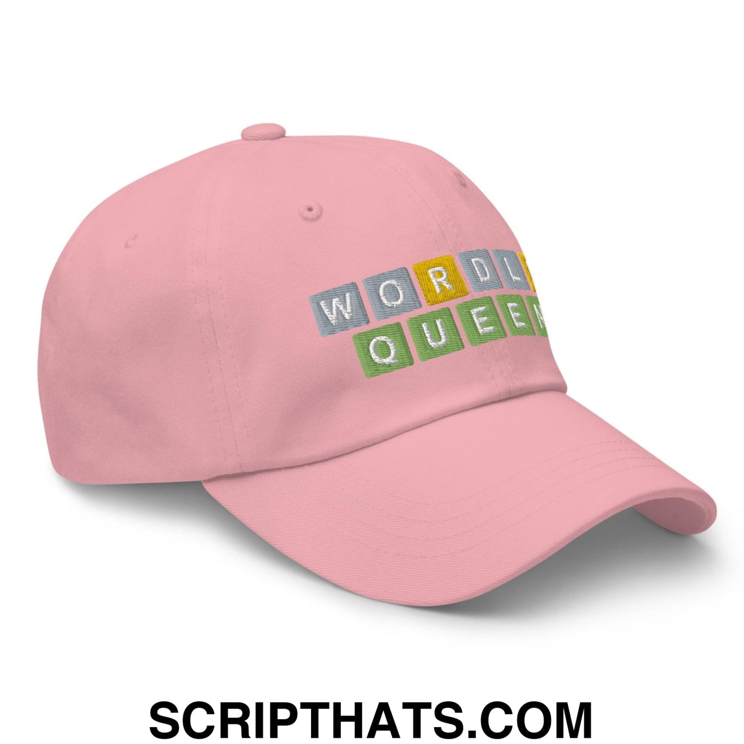 Wordle Queen Dad Hat Pink