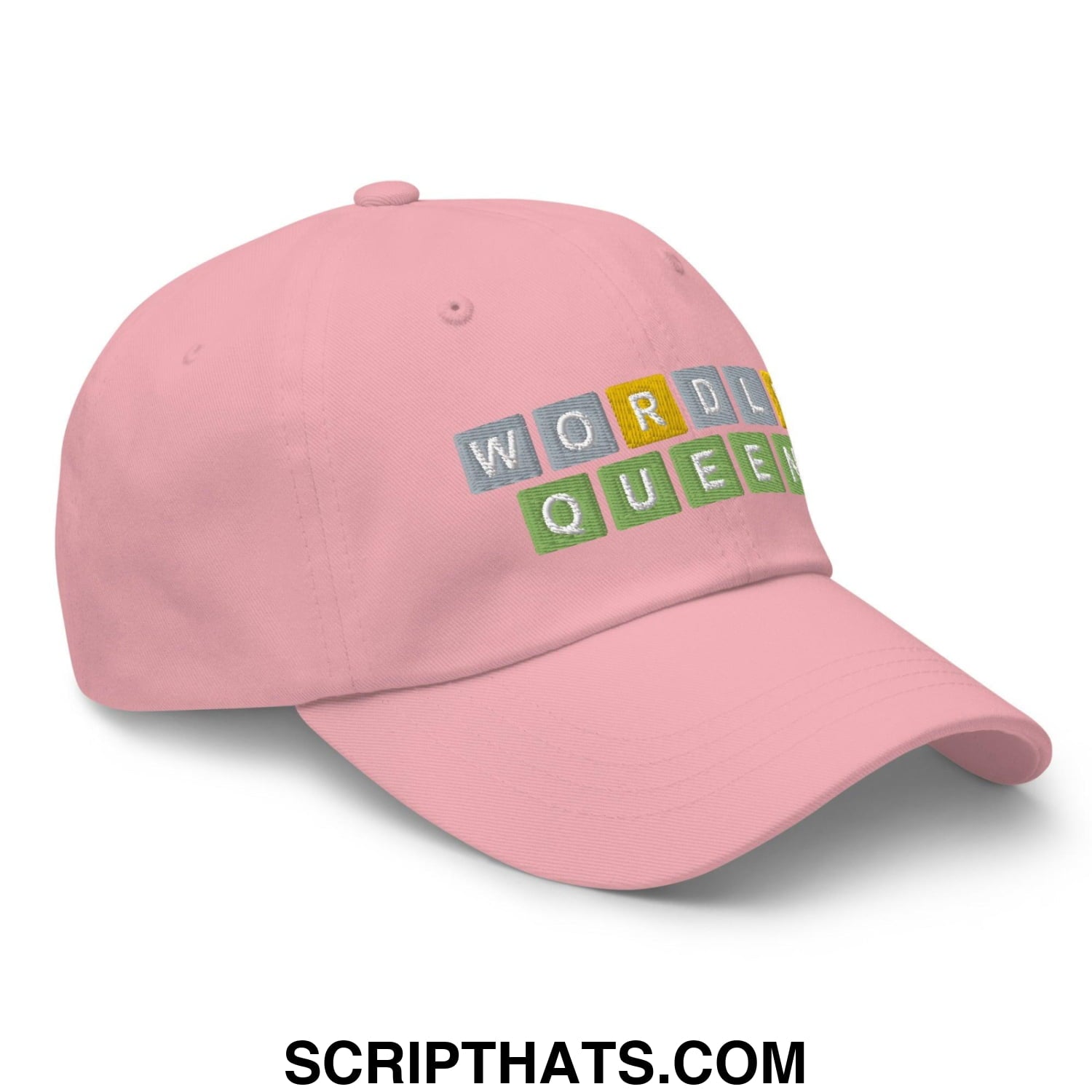 Wordle Queen Dad Hat Pink
