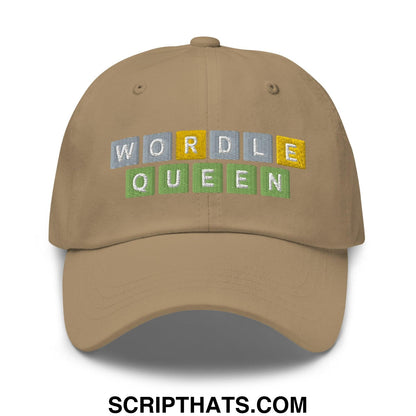 Wordle Queen Dad Hat Khaki