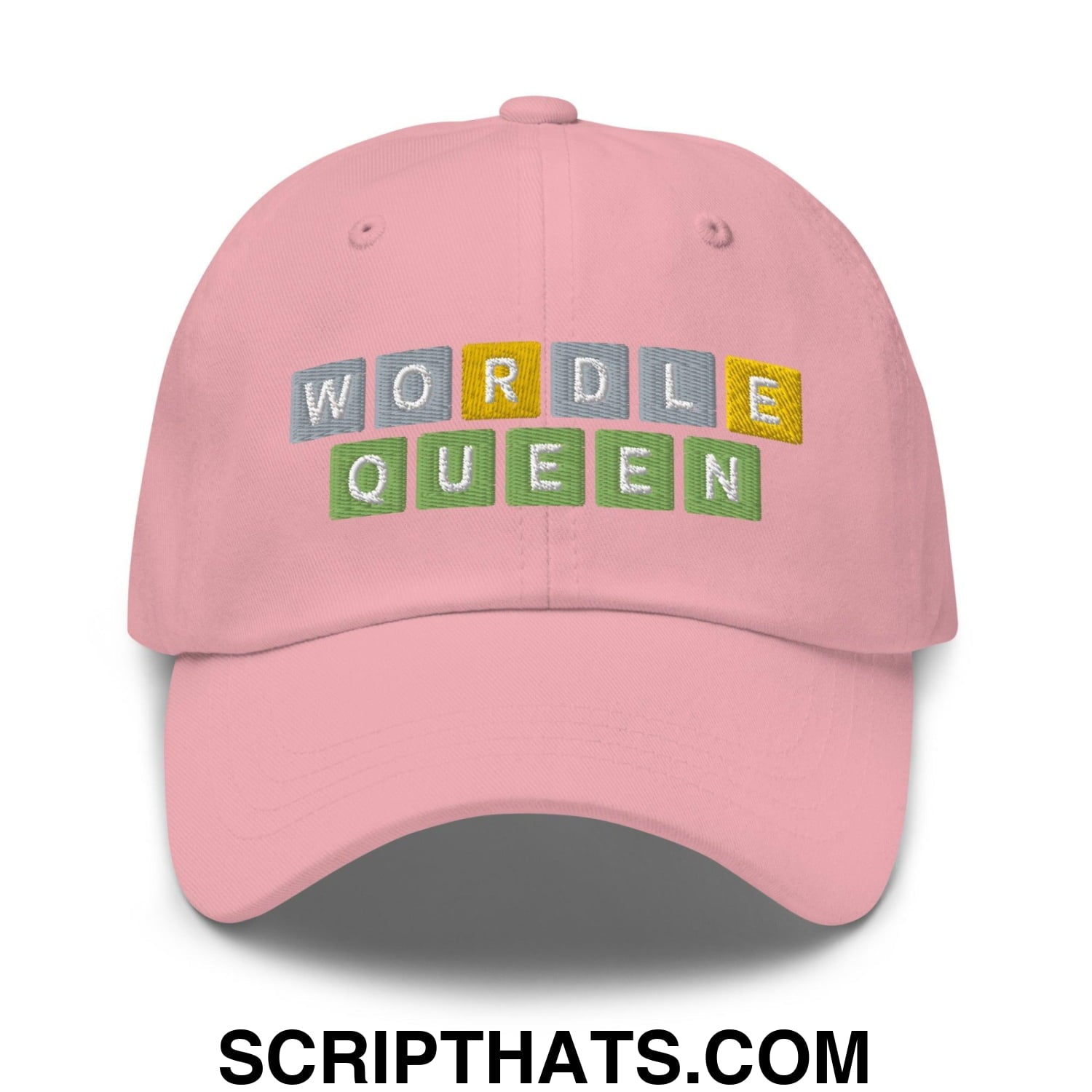 Wordle Queen Dad Hat Pink