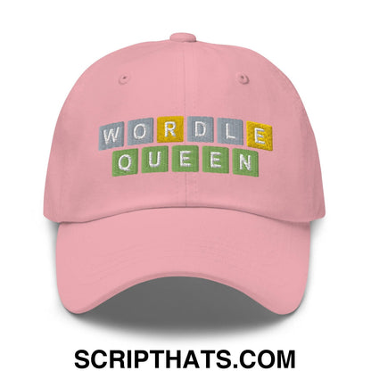 Wordle Queen Dad Hat Pink
