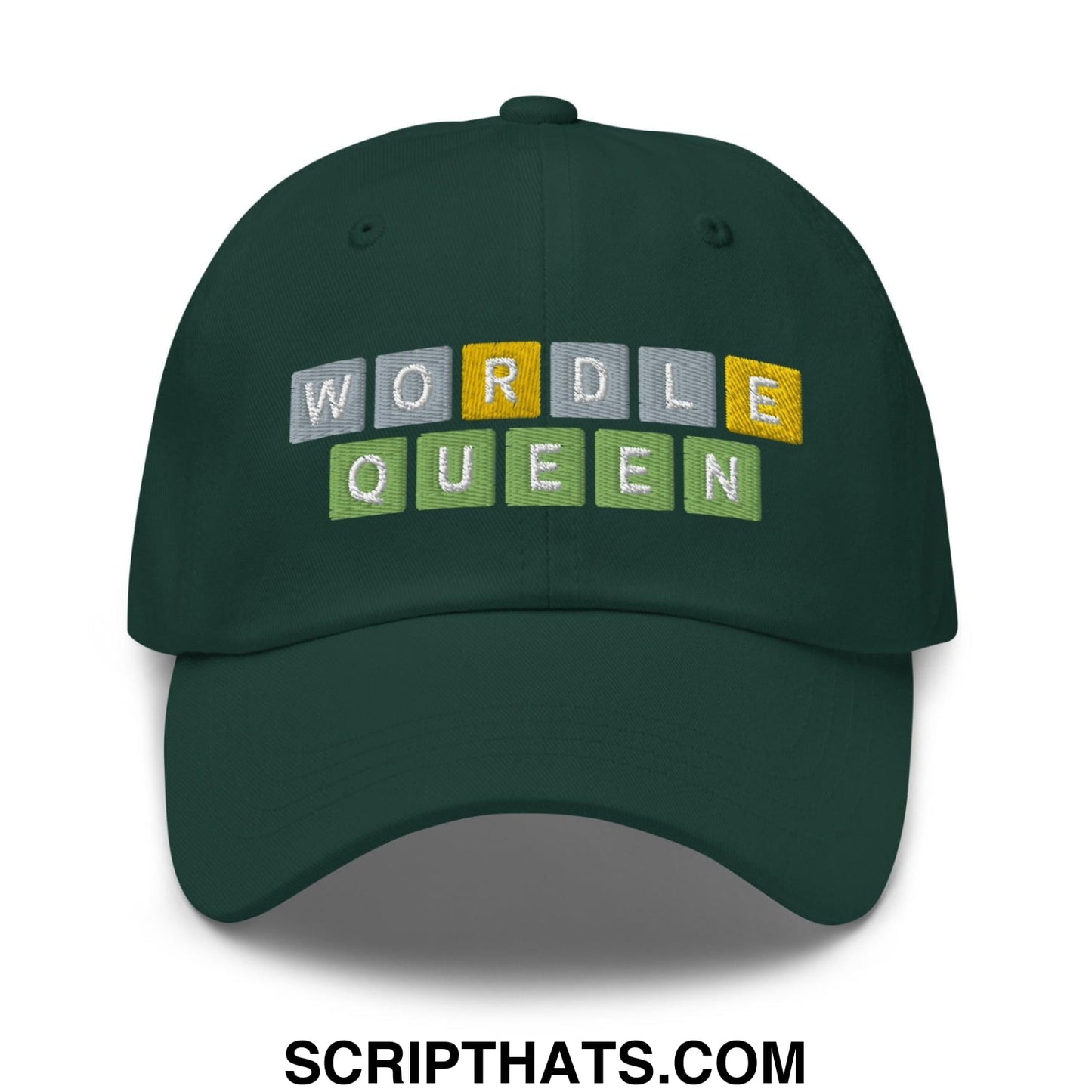 Wordle Queen Dad Hat Spruce