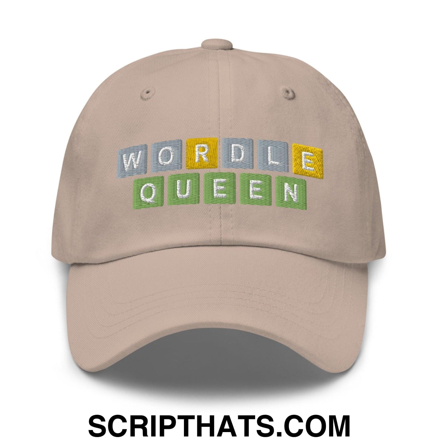 Wordle Queen Dad Hat Stone