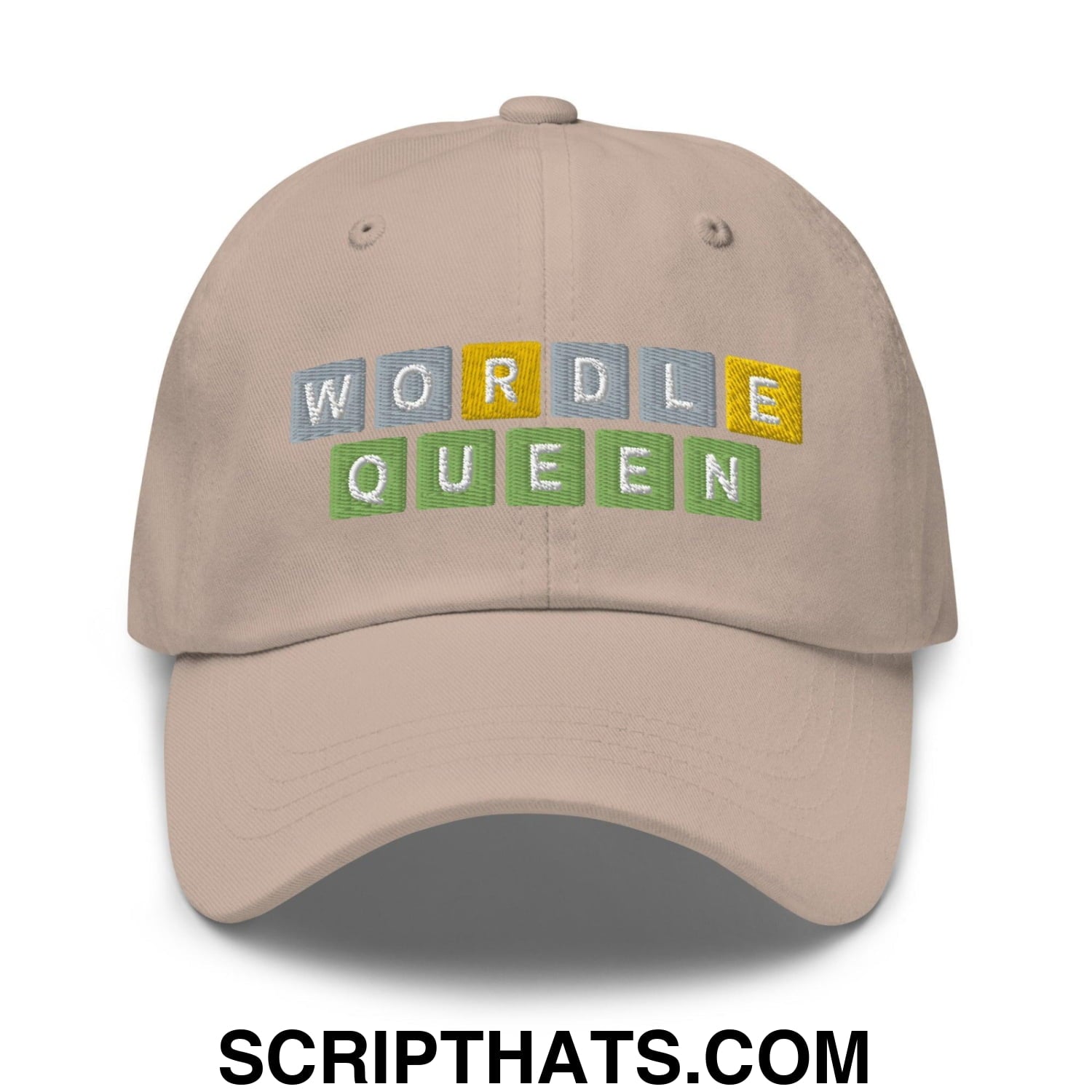 Wordle Queen Dad Hat Stone