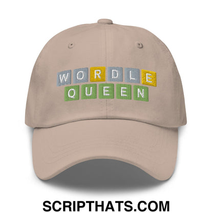 Wordle Queen Dad Hat Stone