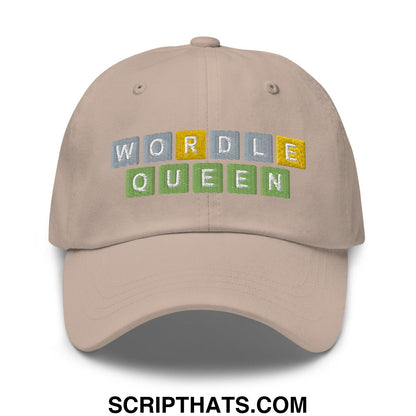 Wordle Queen Dad Hat Stone