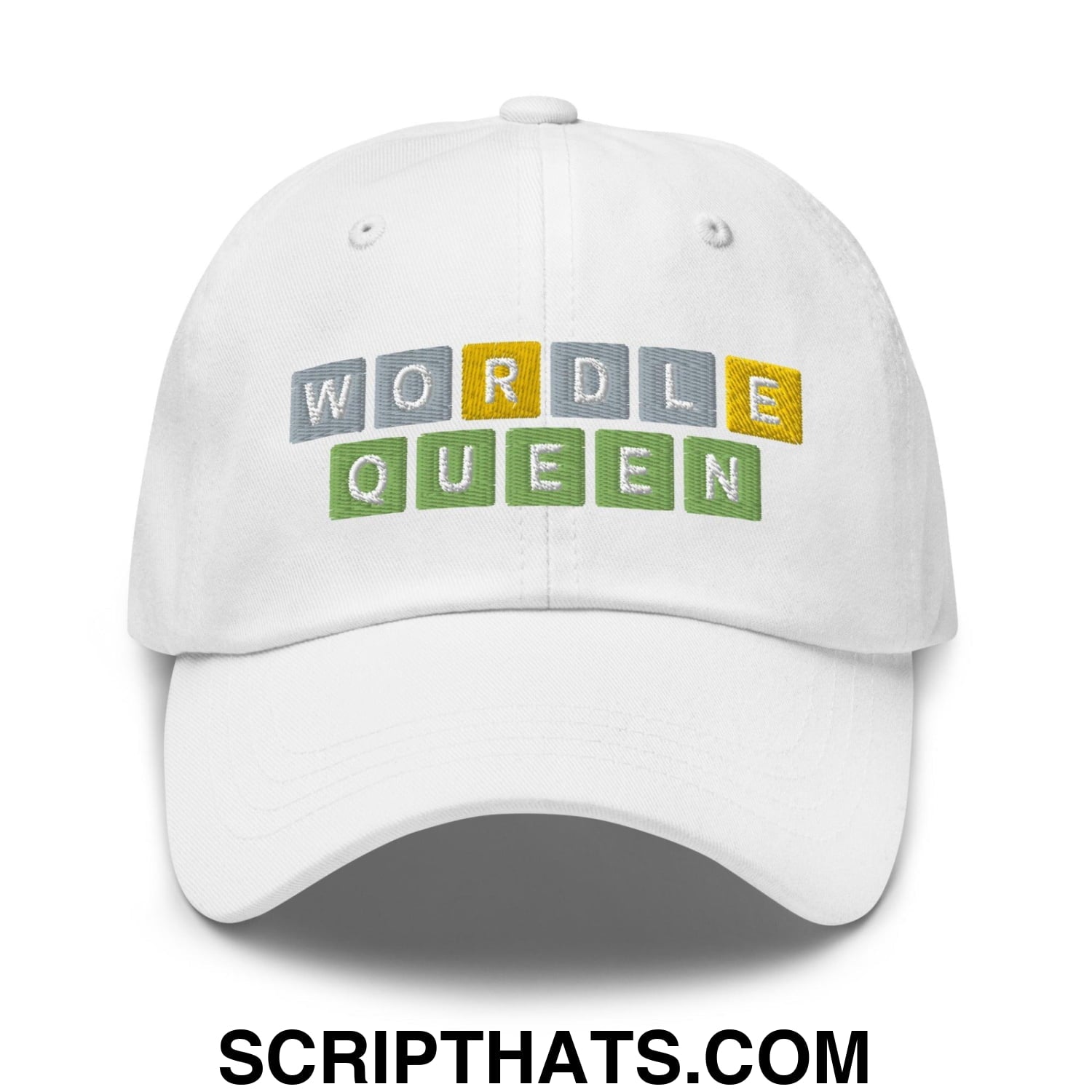 Wordle Queen Dad Hat White