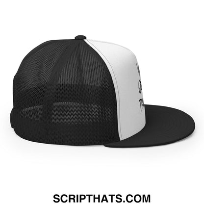 World's Greatest Trucker Regular Trucker Show Hat Black White Black