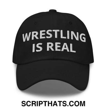 Wrestling is Real Embroidered Unstructured Dad Hat Default Title