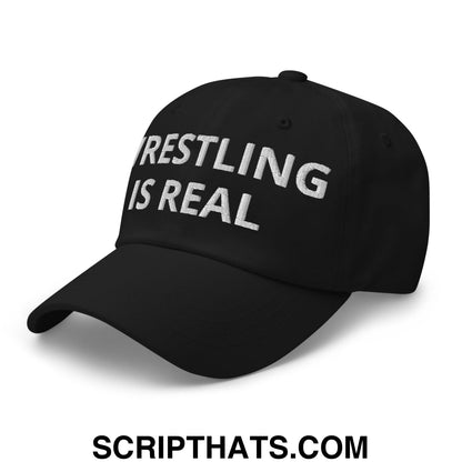 Wrestling is Real Embroidered Unstructured Dad Hat Default Title
