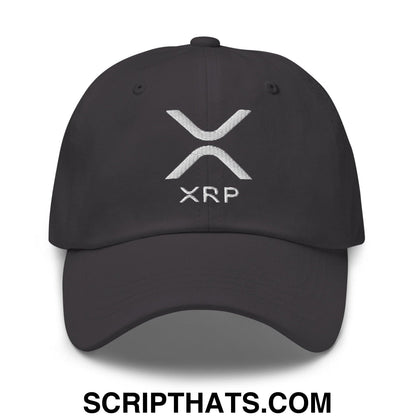 XRP Ripple Embroidered Dad Hat Dark Grey