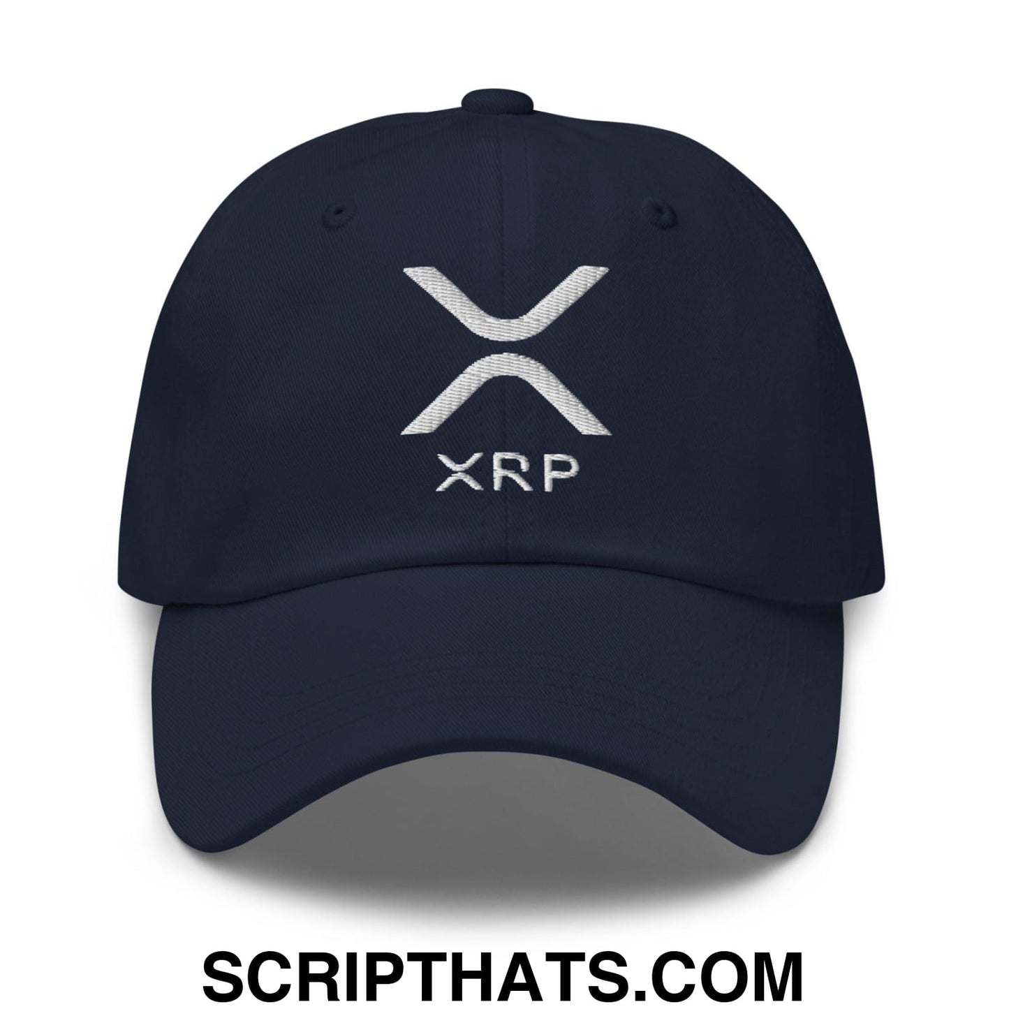 XRP Ripple Embroidered Dad Hat Navy