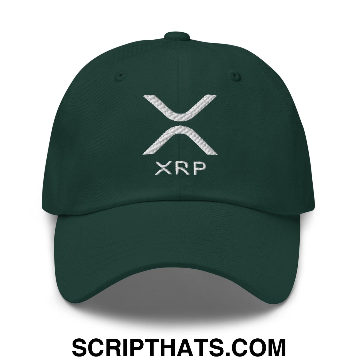 XRP Ripple Embroidered Dad Hat Spruce