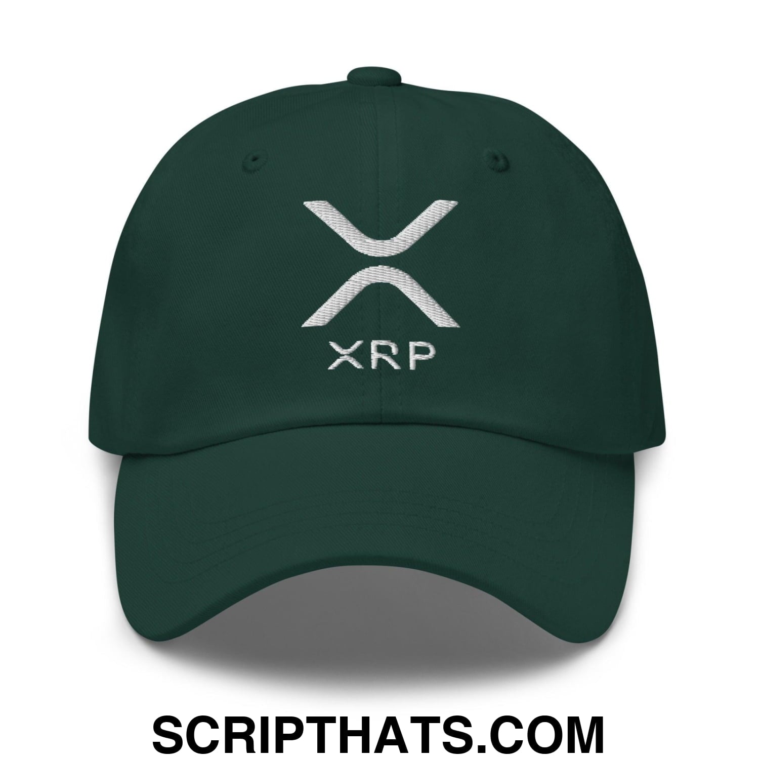 XRP Ripple Embroidered Dad Hat Spruce