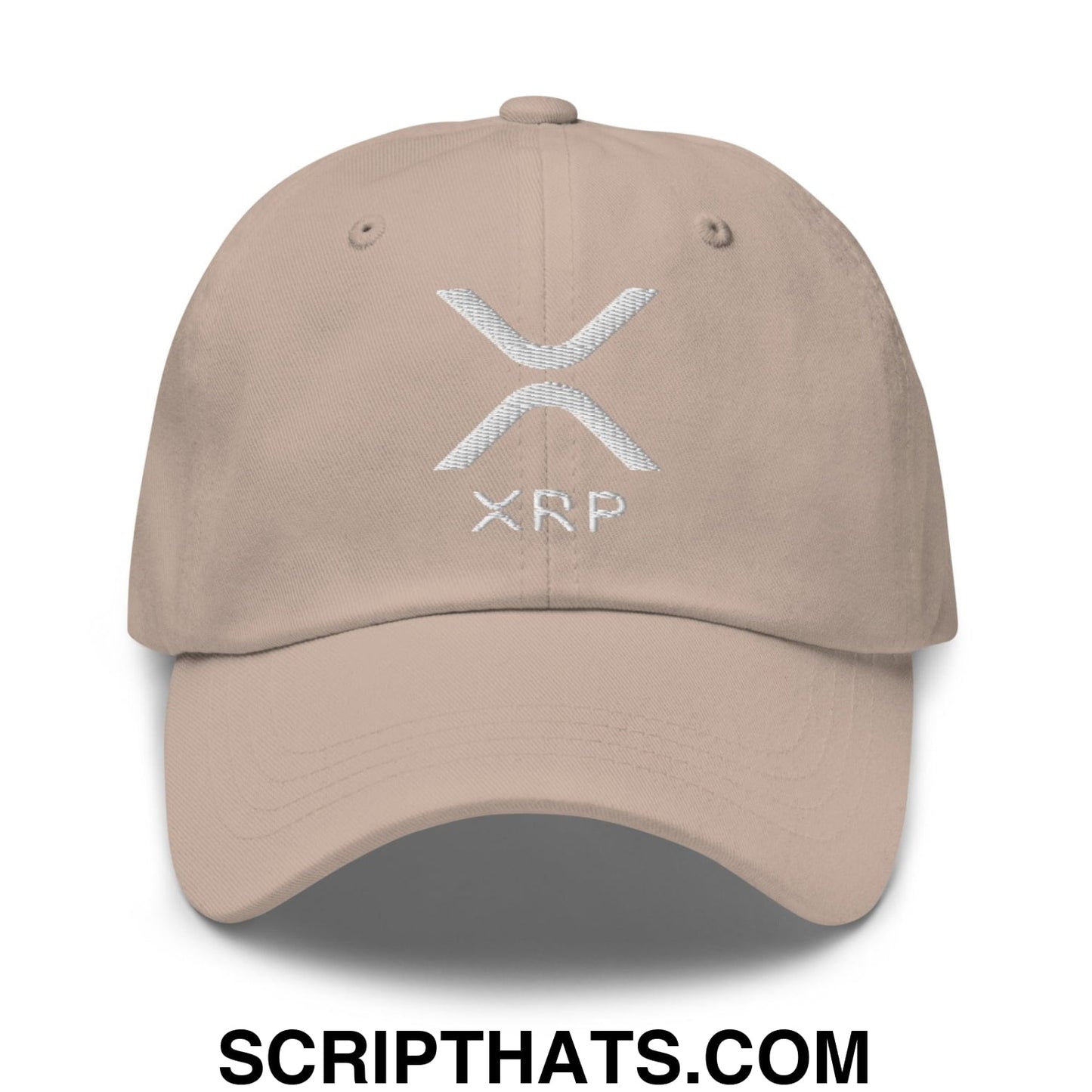 XRP Ripple Embroidered Dad Hat Stone